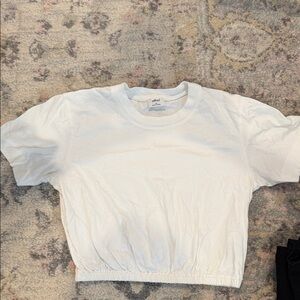 Aritzia elastic waist tee